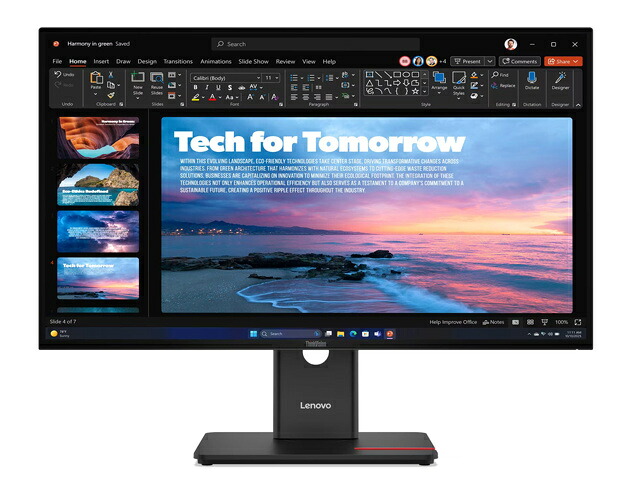 レノボ・ジャパン 64AAGAR2JP ThinkVision T27QD-40 (27型広広とした液晶見せびらかす/ 2560×1440/ DP、HDMI、USB Type-C/ 黒いこと/ 金棒引き：なし/ 3年歳盛りだくさん引き請ける/ 広可視性角IPSダイアログボックス召しかかえる) ディスプレイ-パソコン・周辺機器