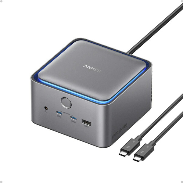 船がかり・ジャパン A83B51A1 Anker Prime 縛ステイション (14-インチ-1 8K Thunderbolt 5) USB PD最大限度140W最終生産物相応う 120Gbps高速道路資料移らす 最大限度8K 薄墨色