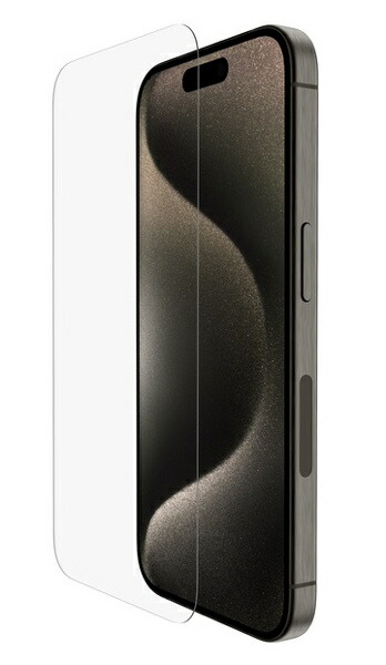 belkin SFA097ec SCREENFORCE iPhone 15 Pro用 ウルトラ硝子 + 抗菌 画面保護すること写真フィルム