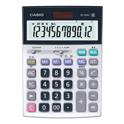 CASIO DS-20DC-N 実務電卓 12桁 日数時間計算 デスクタイプ｜PLUSYU堂