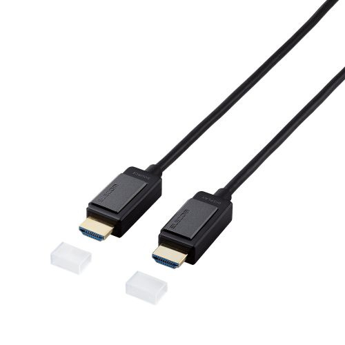 ELECOM DH-HDLOA10BK 長尺HDMIケーブル/ アクティブオプティカル/ 4K対応/ 無給電タイプ/ 10m