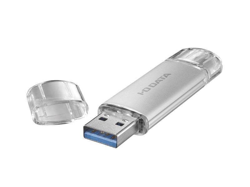 IODATA U3C-STD16G/S USB-A＆USB-C搭載USBメモリー（USB3.2 Gen1） 16GB シルバー
