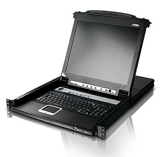 ATEN CL5708MJJL 17inLCD一体型8界面KVMドロワー/ マルチ界面/ ロング軌跡