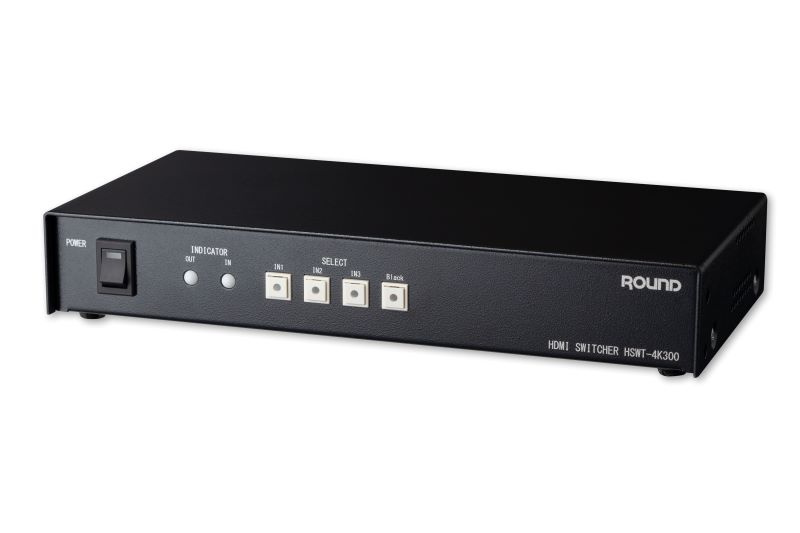 ラウンド HSWT-4K300 HDMI 3chセレクター（3インプット1最終生産物、4K相応う、御役目用、外の方取り締まる相応う）