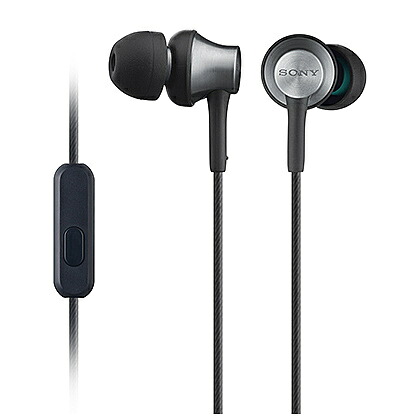 SONY(VAIO) MDR-EX650AP/B かっこ良い電話機相応う密閉型インイヤーレシーバー ブラスブラック