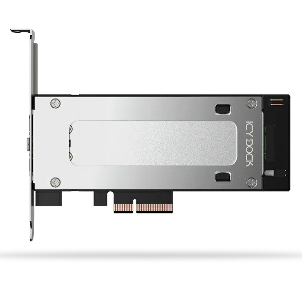 ICY DOCK MB840M5P-B M.2 NVMe SSD搭載用リムーバブルアダプタ PCIe 5.0 x4拡張スロット対応