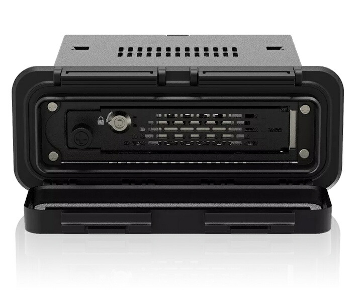 ICY DOCK MB491SKL-1B 1 x 2.5インチ SAS/ SATA HDD/ SSD搭載用リムーバブルケース デュアルロック防水フロントカバー付 3.5インチベイサイズ