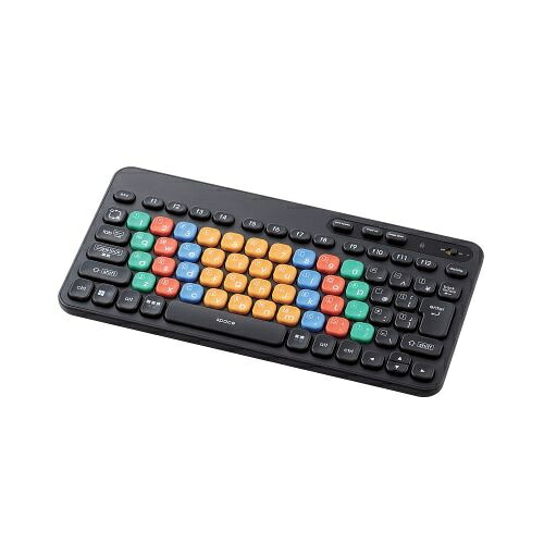 ELECOM TK-FS10BMKBK マイコン学び取る用鍵盤/ KEY PALETTO/ Bluetooth/ Windows/ ChromeOS用/ メンブレン式/ ミニサイズ/ 抗菌/ 黒いこと