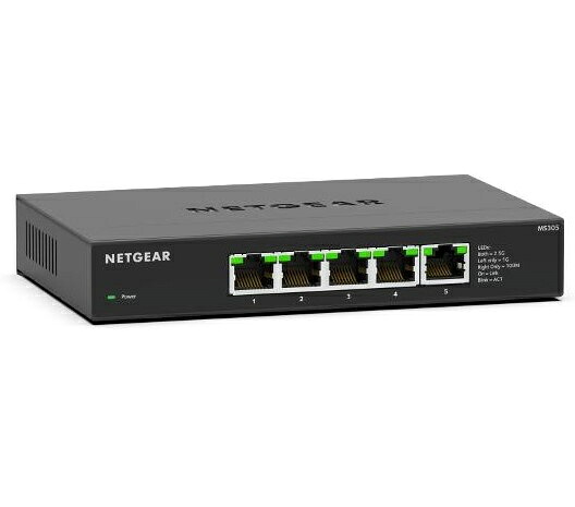 NETGEAR MS305-100JPS SOHO/ 身寄り向け 1G/ 2.5Gマルチギガ5ポートアンマネージスイッチ