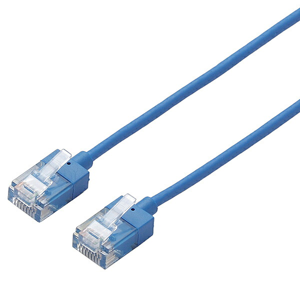 ELECOM LD-GPASS/BU20 ローカルエリアネットワーク有線テレビ/ CAT6A/ 百貨店か細い/ 20m/ 青色 その他-パソコン・周辺機器-切替機・分配器