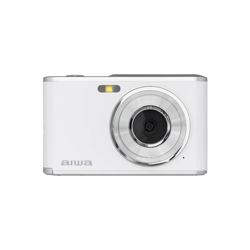 aiwaデジタル JA4-DCM0001(WH) コンパクトデジタルカメラ aiwa cam DCB ホワイト(1300万画素CMOSセンサー/ 2.8インチIPSディスプレイ/ 電子手ブレ補正/ AF/ 4倍デジタルズーム/ 自撮り撮影/ 軽量)｜PLUSYU堂