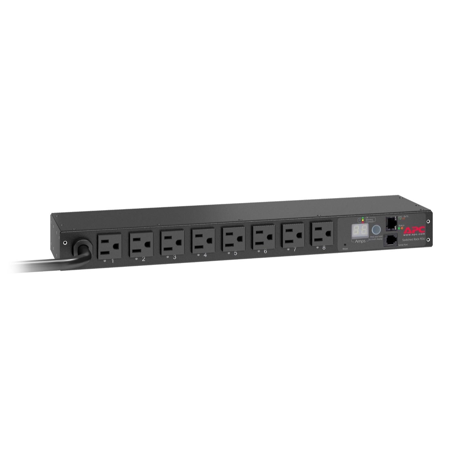 シュナイダーエレクトリック AP7900B Rack PDU、Switched、1U、15A、100V、(8) 5-15