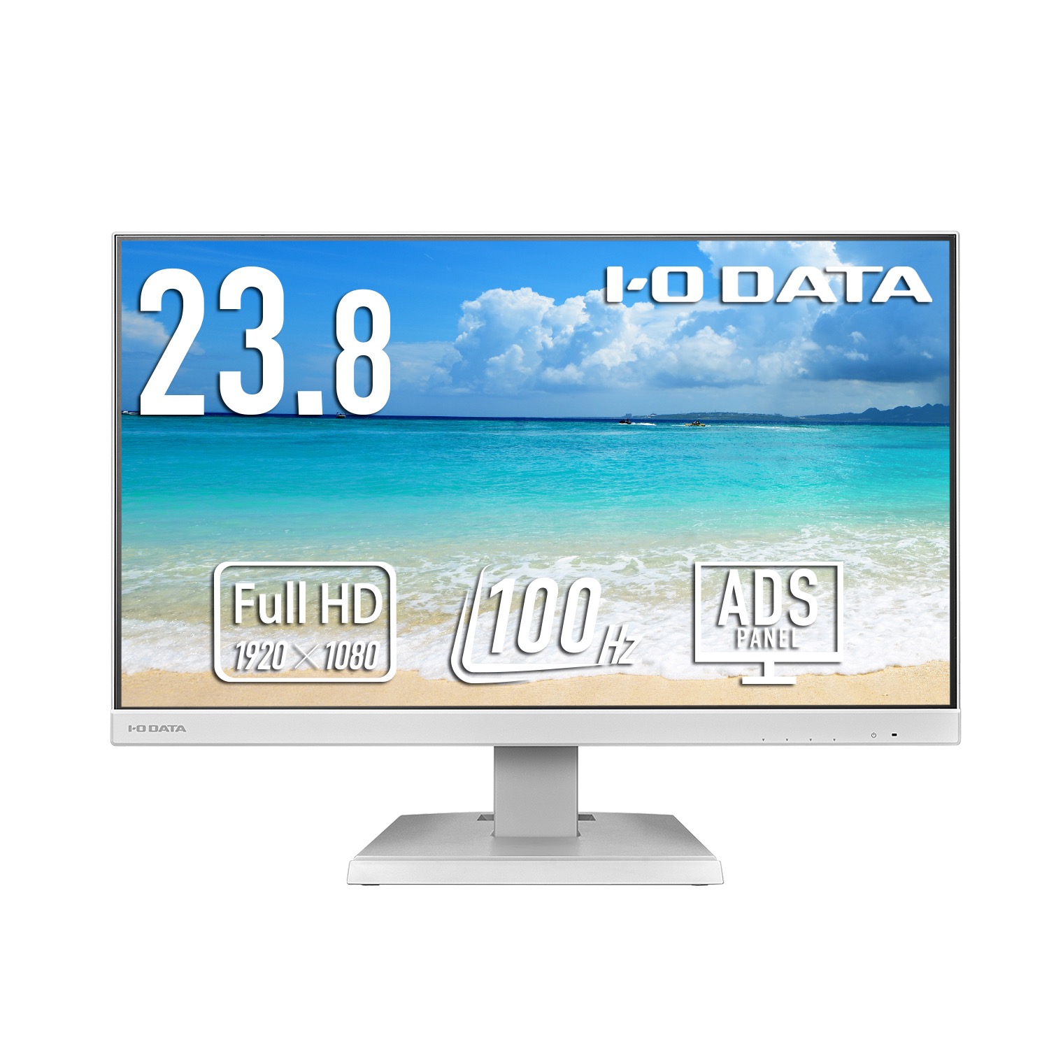 IODATA EX-C242SDW 広広とした液晶見せびらかす 23.8型/ 1920×1080/ HDMI、DisplayPort、USB Type-C/ 白いこと/ 金棒引き：あり/ 100サイクル相応うで視認性脹れ上がる!