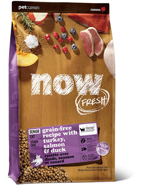 ナウフレッシュ　シニアキャット＆ウェイトマネジメント 7.25kg グレインフリー[NOW FRESH Grain Free キャットフード　ターキー]○｜P＆LUXE