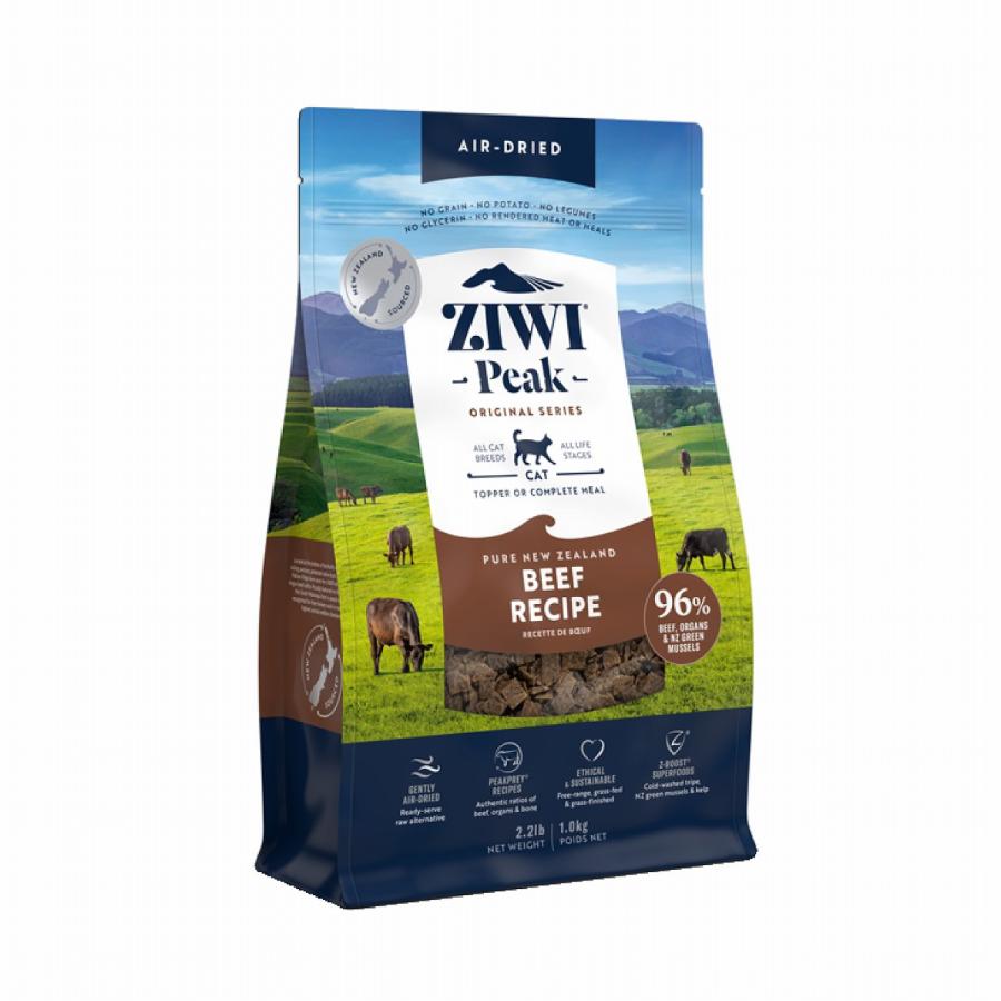 ジウィピーク エアドライ・キャットフード　グラスフェッドビーフ　1kg 【ZiwiPeak グレインフリーキャットフード　猫】 ○ 7,810円