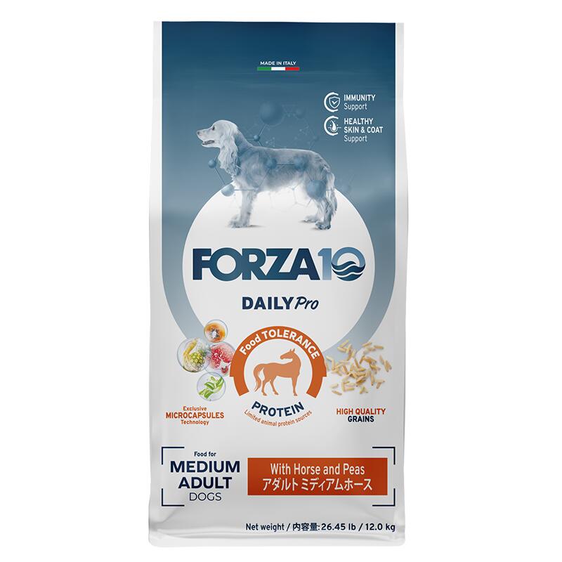 フォルツァ１０　デイリープロ アダルト ミディアムホース　12kg 【FORZA10 フォルツァディエチ　ドッグフード】 ○｜P＆LUXE