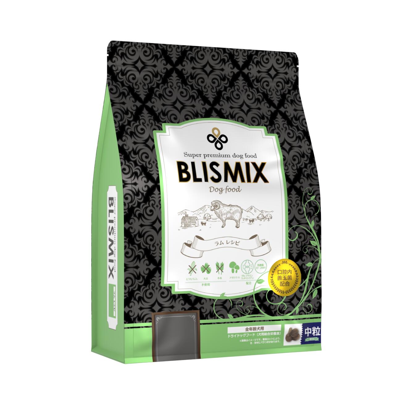 ブリスミックス　ラム　中粒　3kg　【BLISMIX　ドッグフード】○
