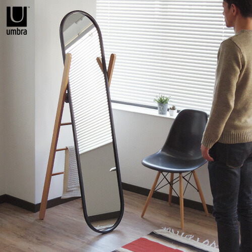 hacoa 姿見　mirror L ネット限定】「Mirror Lサイズ」スタンド・壁掛け対応、木製フレームの