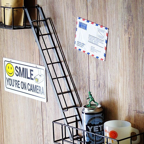 楽天市場】ウォールシェルフ 壁収納棚 収納棚 ファイヤーエスケープ