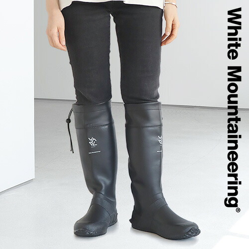 レインブーツ ロング メンズ レディース 防水 送料無料White Mountaineering PACKABLE RAIN BOOTS BC2071805ホワイトマウンテニアリング パッカブルレインブーツ長靴 おしゃれ◇キャンプ アウトドア ガーデニング 洗車 バッカブル仕様|plywood キッチン・インテリア雑貨