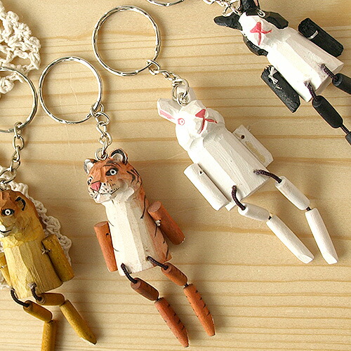 楽天市場】＼ネコポスOK／ キーホルダー おしゃれ 木製 動物 ウッド