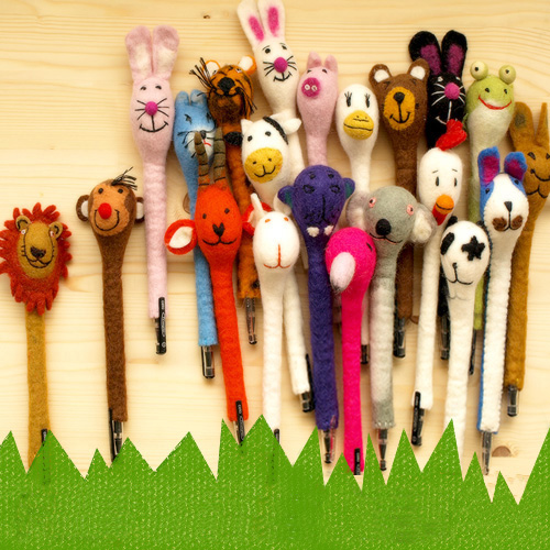 楽天市場 あす楽14時まで Felt Animal Pen フェルト アニマル ペン ボールペン デザイン Plywood オシャレ雑貨 Plywood キッチン インテリア雑貨