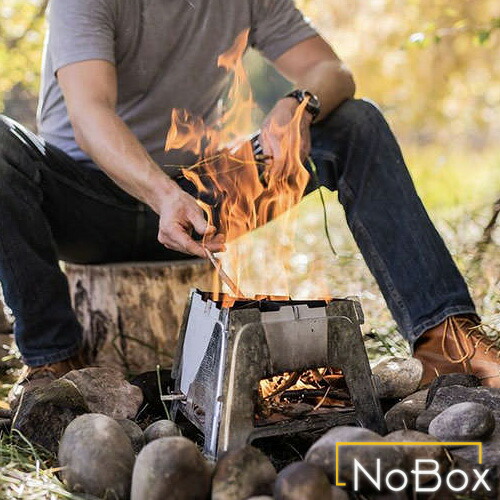 小型　ストーブ　アウトドア　スモーキーグリーン　収納バック付 24383603.jpg