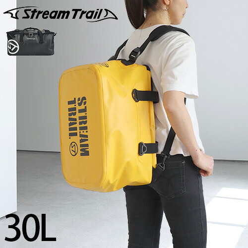 ボストンバッグ 大容量 リュック メンズ送料無料 Stream Trail Dorado 30L ストリームトレイル ドラド レディース 防水 生活防水 バッグ マルチバッグ bag アウトドア 旅 旅行 ブラック◇黒 黄 イエロー サーフィン 釣り スキューバ F