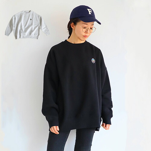 春先取りの ゆったり ビッグシルエット デザイン スウェットチービー ワンポイント 裏起毛 あす楽14時迄 送料無料chi Bee ブランド レディース メンズ Max47倍 トレーナー ダボダボ 黒 ライトグレー アッシュ 丸首 スウェット トレーナー Adbang Madiunkota Go Id