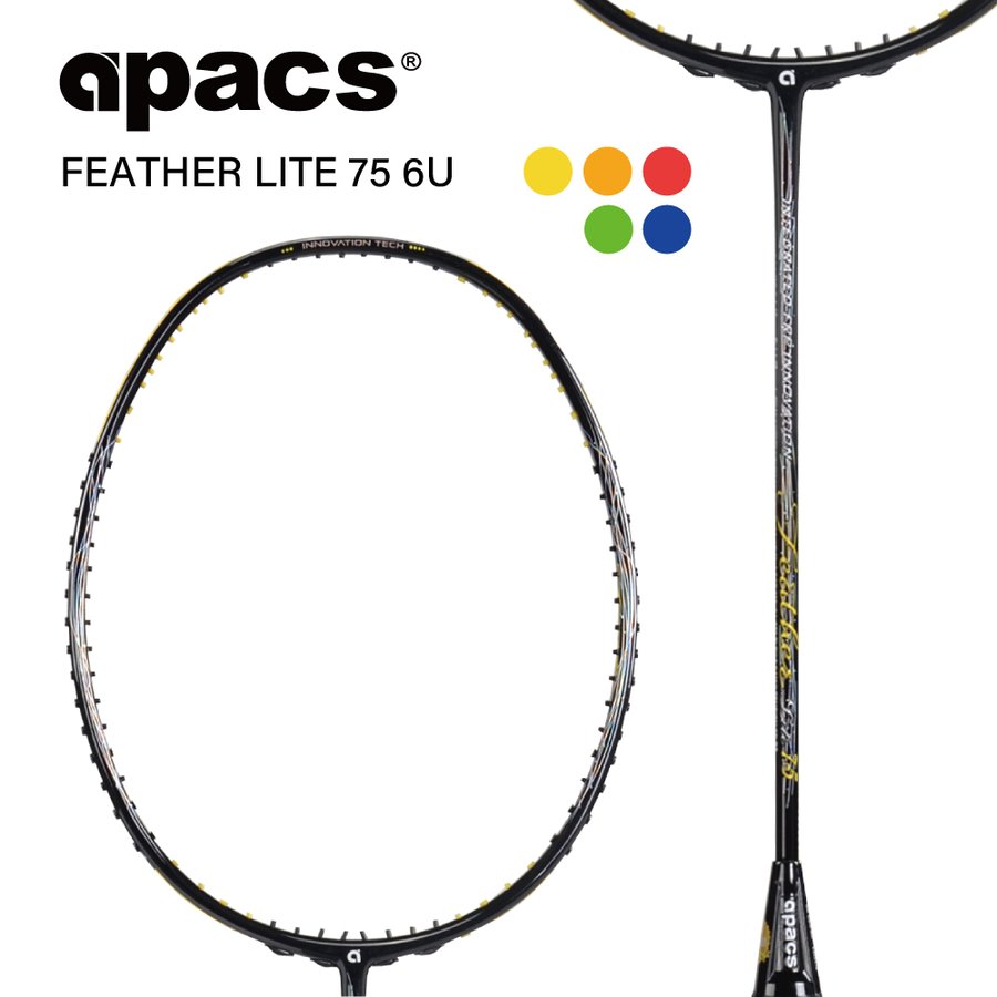 楽天市場】APACS FEATHER WEIGHT 500 バドミントン ラケット 