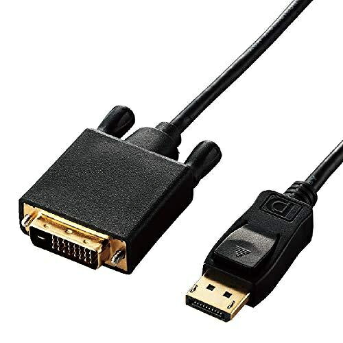 エレコム 変換ケーブル DisplayPort-DVI 1.0m ブラック CAC-DPDVI10BK