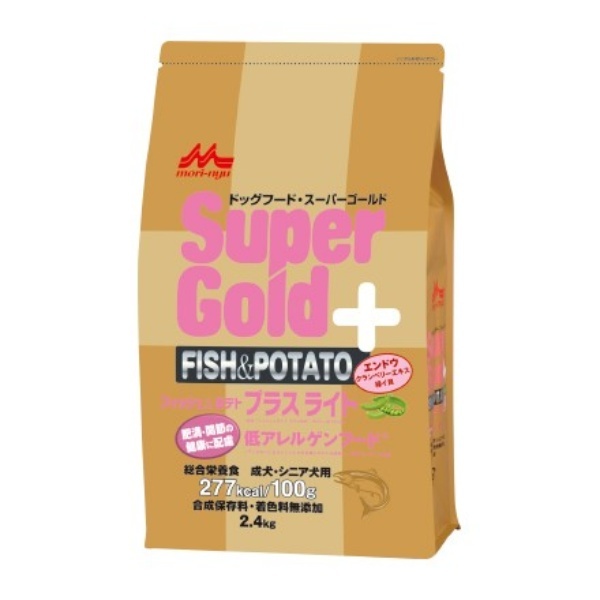 スーパーゴールド 2.4kg フィッシュ＆ポテト プラスライト 肥満・関節の健康に配慮 78100058