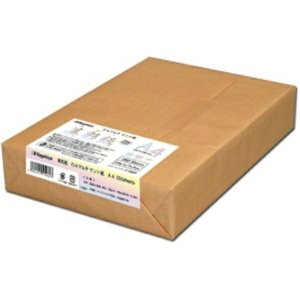 長門屋商店 ＯＡマルチケント紙 美彩紙 Ａ４ ２０９ｇ／ｍ2 ナ－９６２Ｖ １パック（２５０枚）