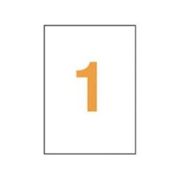 ライオン事務器 ＬＰタックラベル Ａ４判 ２１０×２９７ｍｍ ノーカット ＬＰ－２０１ １箱（１００シート）