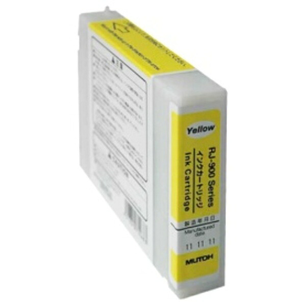 武藤工業 インクカートリッジ イエロー １１０ｍｌ ＲＪ９－ＩＮＫＹ １個