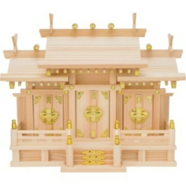フィットポスト 神棚（屋根違い三社･小） １個
