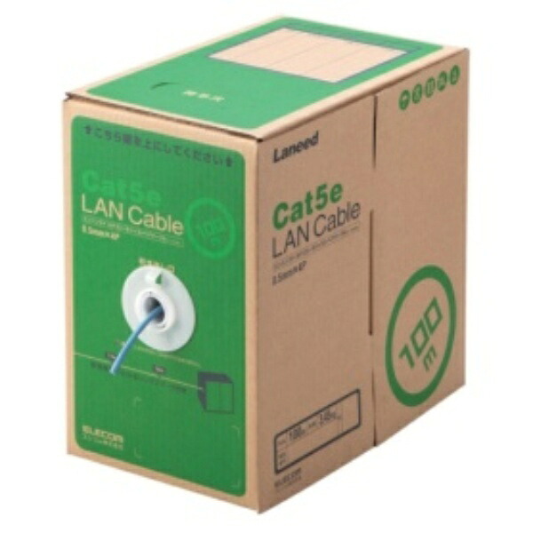 エレコム ＬＡＮ有線テレビ（Ｃａｔ５ｅ 単線） 青み １００ｍ ＲｏＨＳ申し付ける判定基準（１０物） ＬＤ－ＣＴ２／ＢＵ１００／ＲＳ １箱