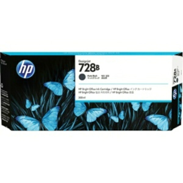 ＨＰ　ＨＰ７２８Ｂ　インクカートリッジ　ブラック　３００ｍｌ　３ＷＸ３０Ａ　１個 038-7019