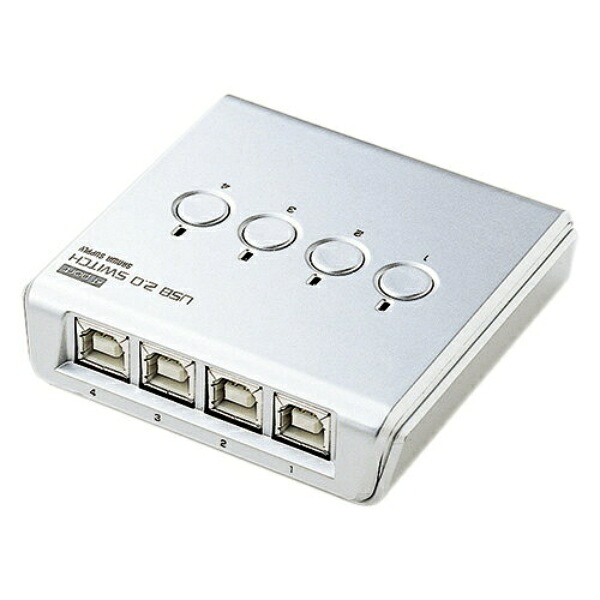 USB2.0手動切替器(4:1) 1台 SW-US24N