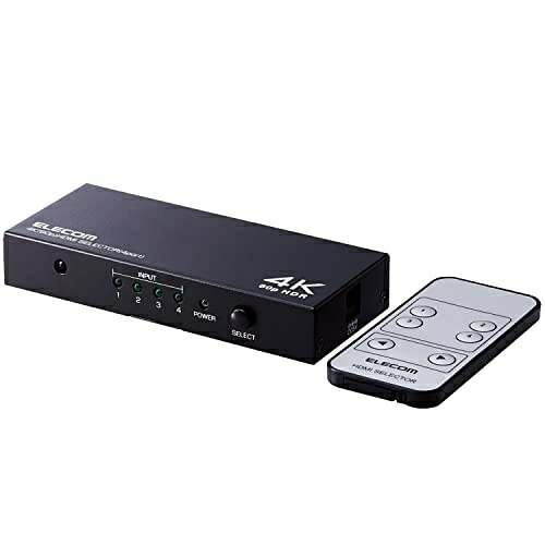 エレコム HDMI切替器(4ポート) DH-SW4KP41BK 6,126円