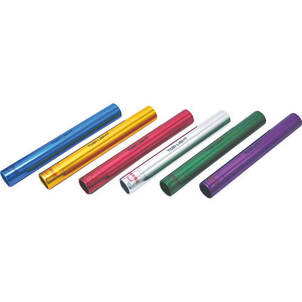 TOEI LIGHT(トーエイライト) アルミバトンセット6(検) G1208 6色1組 収納ナイロンケース付 直径39mm×長さ約30cm 日本陸上競技連盟検定品