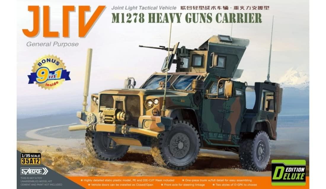 サーベルモデル 1/35 M1278 ウェポンキャリア 統合軽戦術車両JLTV (デラックスエディション) プラモデル 35A12-D｜ポッチ 7,068円