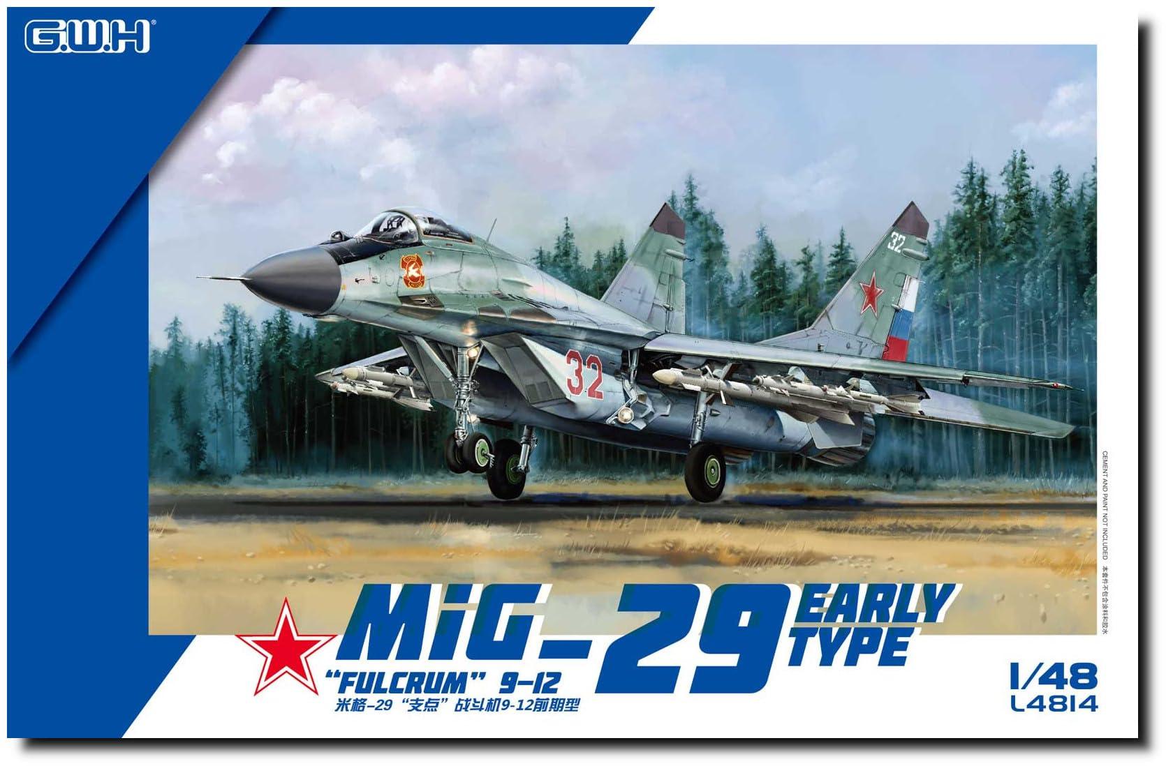 グレートウォールホビー 1/48 MiG-29 9.12 フルクラムA 初期型 プラモデル L4814