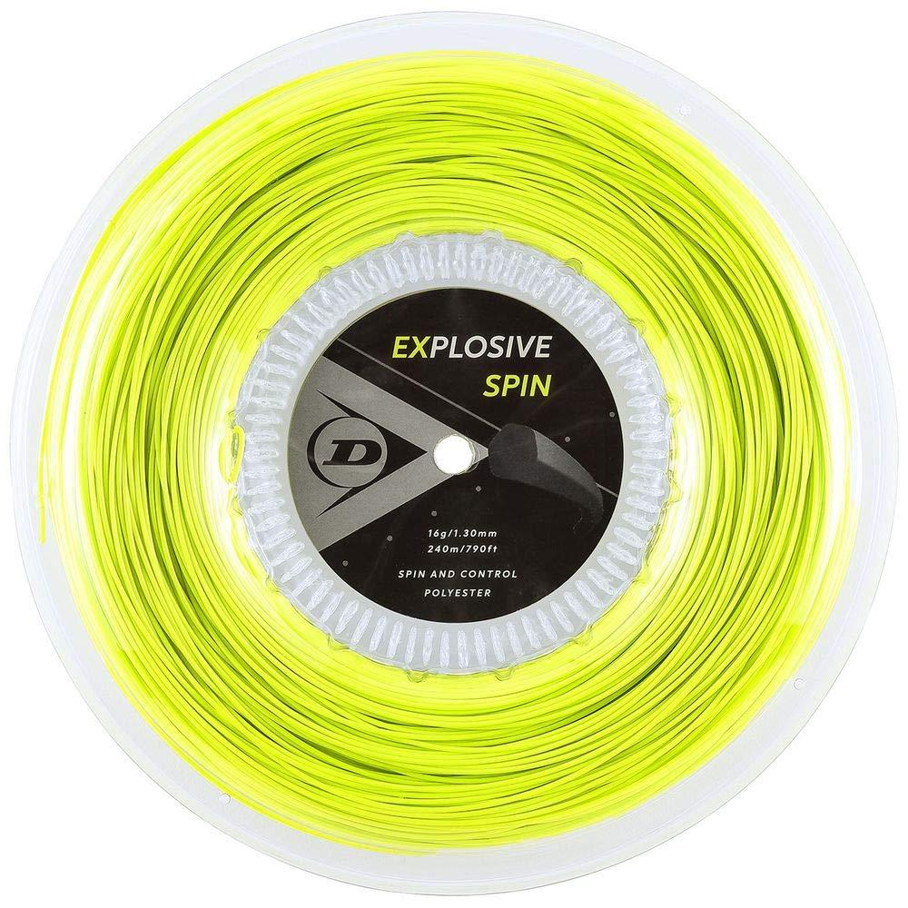 ダンロップ(DUNLOP) テニス 硬式テニス エクスプロッシブ・スピン ロールタイプ 240m イエロー 1.30mm DST12001