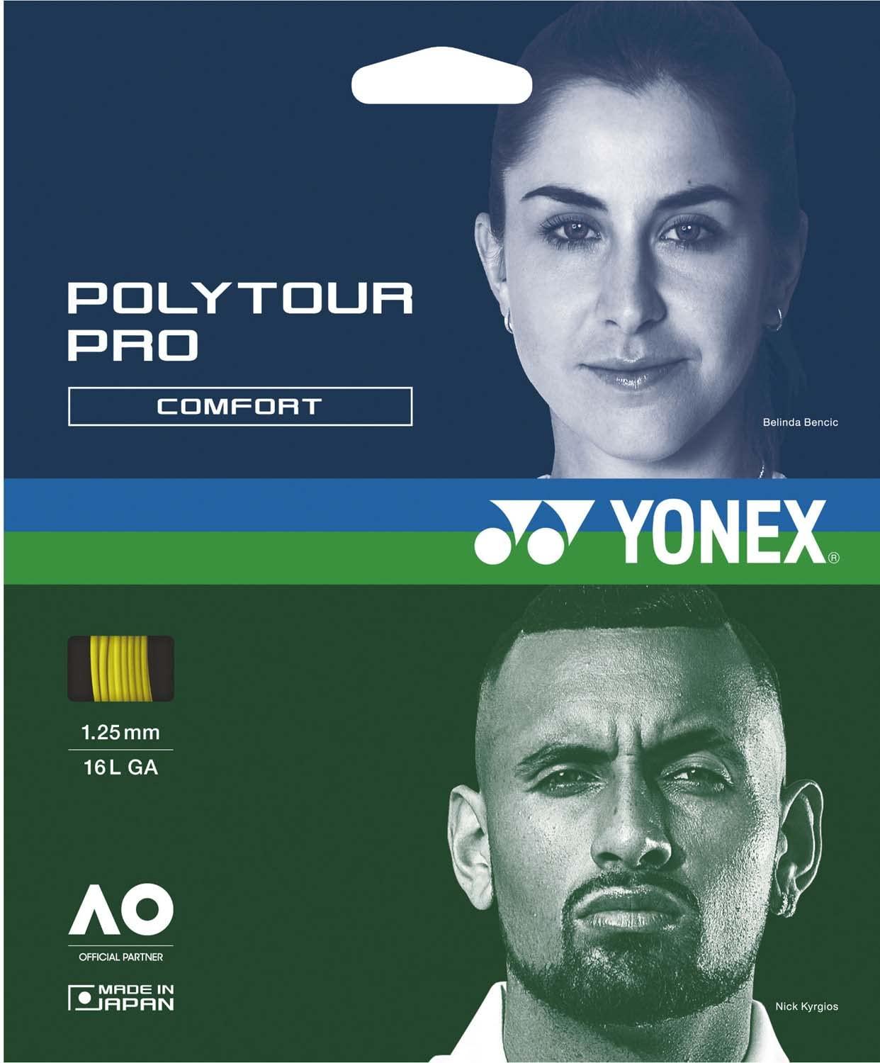 ヨネックス(YONEX) 硬式テニス ストリング ガット ポリツアー プロ 125 200m フラッシュイエロー(557) 1.25mm PTP125R2