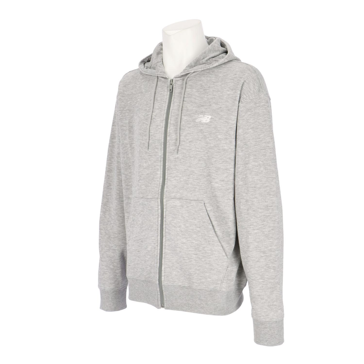 Sport Essentials ロゴスウェットフルジップフーディ AG(アスレチックグレー) サイズ:S