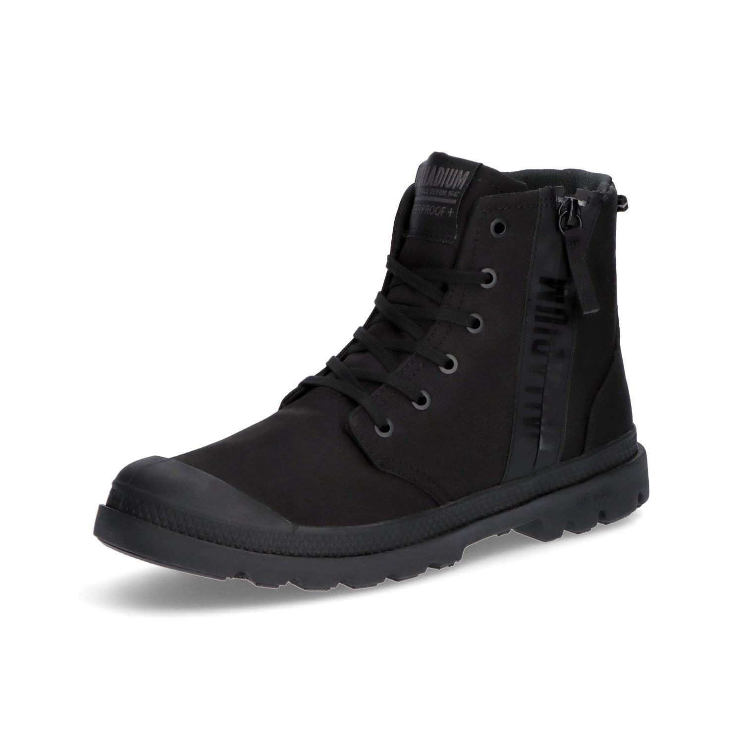 [パラディウム] 雨合羽スニーカー PAMPA HI SEEKER 2 LITE+ WP+ サイドジップ付 ALL BLACK(010) 23.0 糎