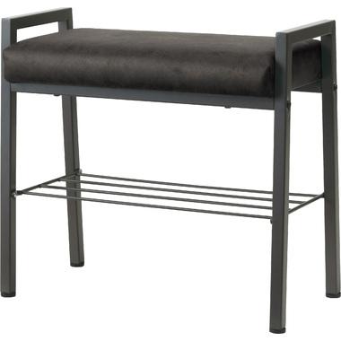 東谷 PC-202BK スツール 収納あり 取っ手つき レザー風 棚付き アジャスター 椅子 チェア 椅子 背もたれなし チェアー モダン シンプル シック ブラック 黒 6,581円