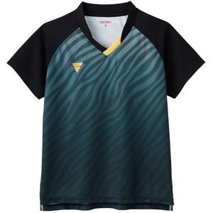 [ヴィクタス] 卓球 ゲームシャツ V-LGS502 JTTA公認 吸汗速乾 レディース 2XS~4XL展開 ブラック L 512502