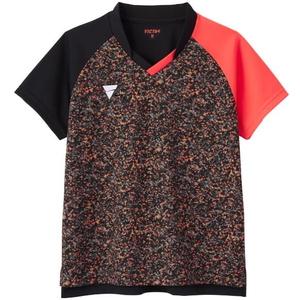 [ヴィクタス] 卓球 ゲームシャツ J.T.T.A(日本卓球協会) 公認 吸汗速乾 V-LGS506 ブラック 2XL 512504